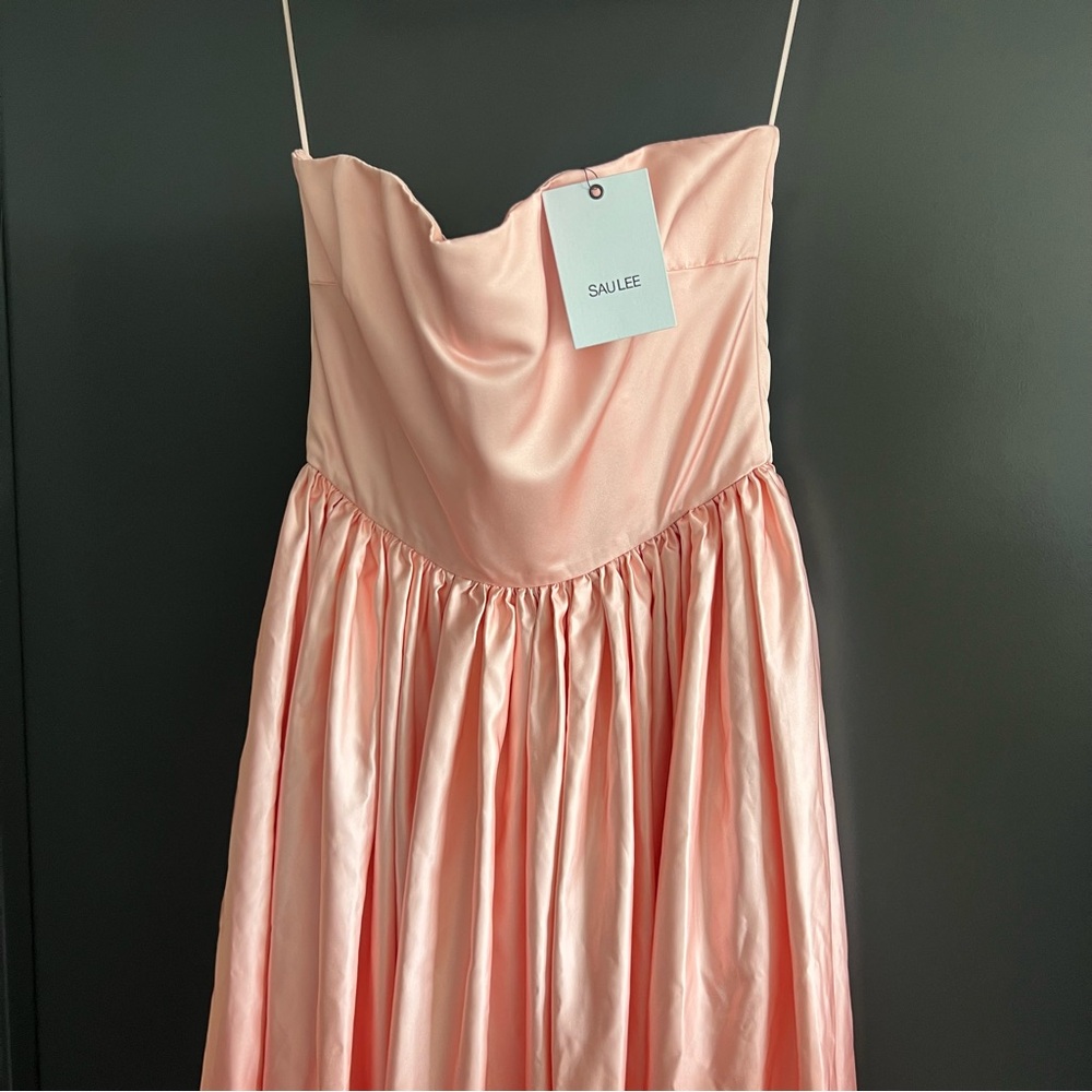 Sau Lee Teigen Gown in Blush Red Ombre size US 6 NEW! New with tags! - Picture 7 of 13